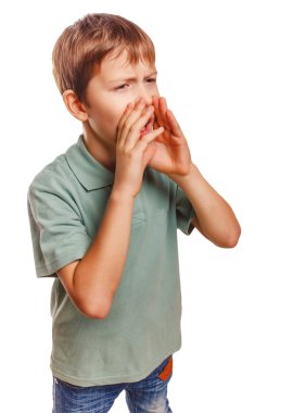 Çocuk Ergen çığlıkları Calling ağzını açtı