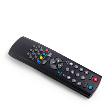 izole siyah tv uzaktan kumanda