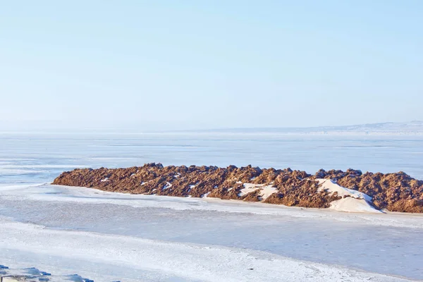 Arktické pobřeží ledové vody oceánu Antarktidy — Stock fotografie