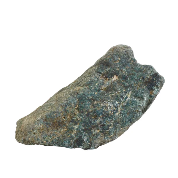 Синий темный природный камень, изолированный на белом — стоковое фото