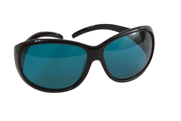 Blaue Sonnenbrille Brille Sonne isoliert auf weißem Hintergrund Clip — Stockfoto