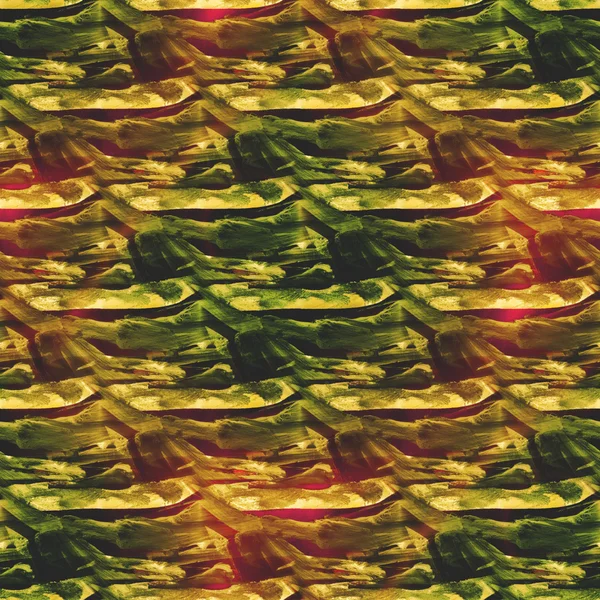 Styl palety zielony, żółty obraz ramki akwarela bezszwowe ba — Zdjęcie stockowe