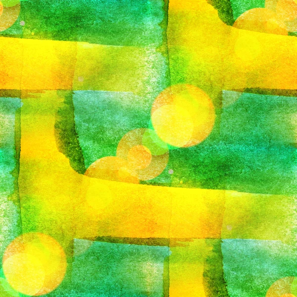 Palette yellow, green watercolor brush yellow black abstract art — Stock Photo, Image