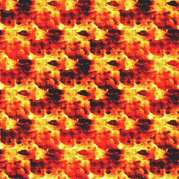 Styl oranžová, oheň paletu obrázku rám akvarel bezešvé bac — Stock fotografie