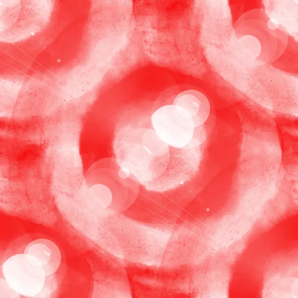 Bokeh abstracto rosa, rojo, azul acuarela sin costura textura mano — Foto de Stock