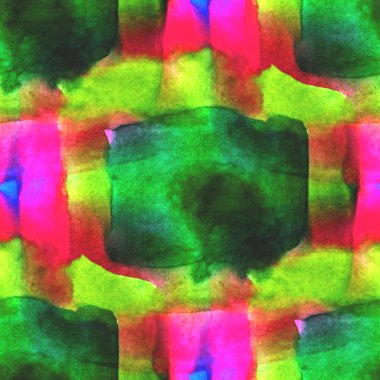 bac soyut yeşil, kırmızı sulu boya Dikişsiz doku el boyalı