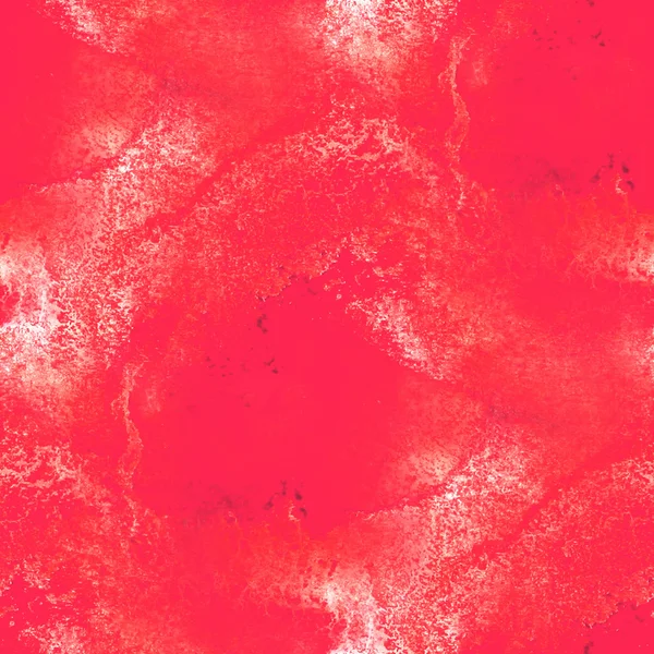 抽象水彩和艺术红色无缝纹理手绘 — 图库照片