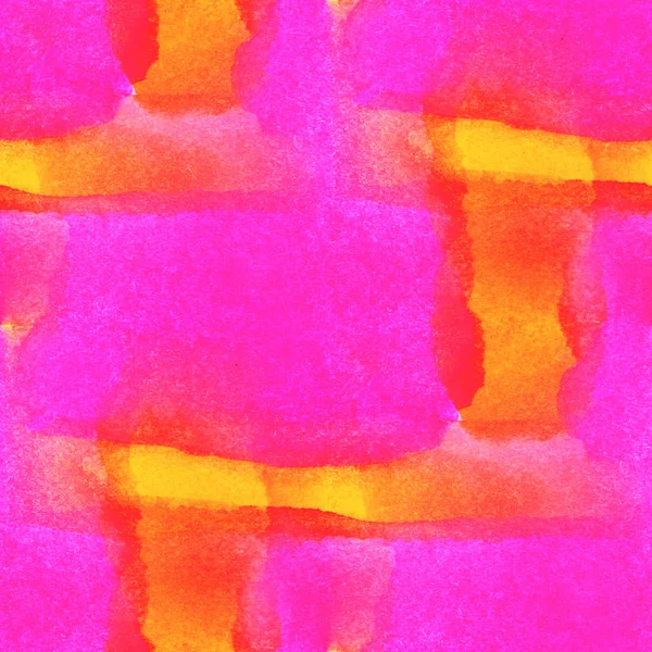 Acuarela abstracta y arte rosa amarillo sin costuras textura mano pa — Foto de Stock