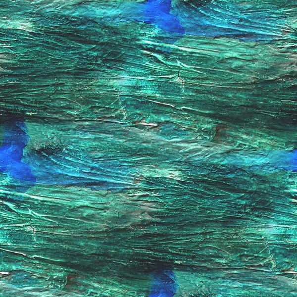 Абстрактна акварель, синьо-зелена і художня безшовна текстура, рука р — стокове фото