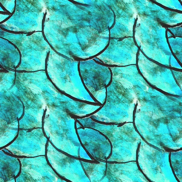 Texturou bezešvé paleta obrázek modrý ornament rámečku grafický st — Stock fotografie