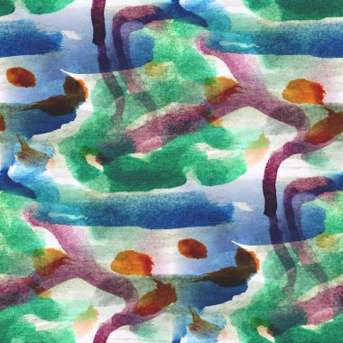 mavi yeşil resim suluboya sorunsuz arka plan