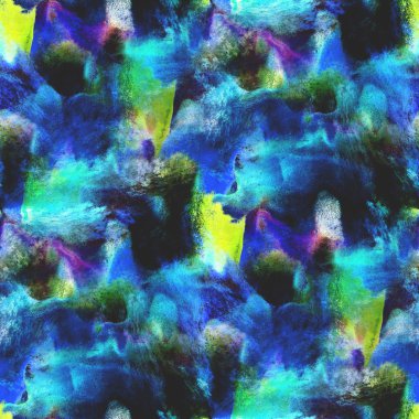 Sanat mavi, yeşil el boya arka planda kesintisiz duvar kağıdı waterco