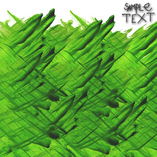 Texture tavolozza verde cornice stile grafico acquerello bac — Foto Stock