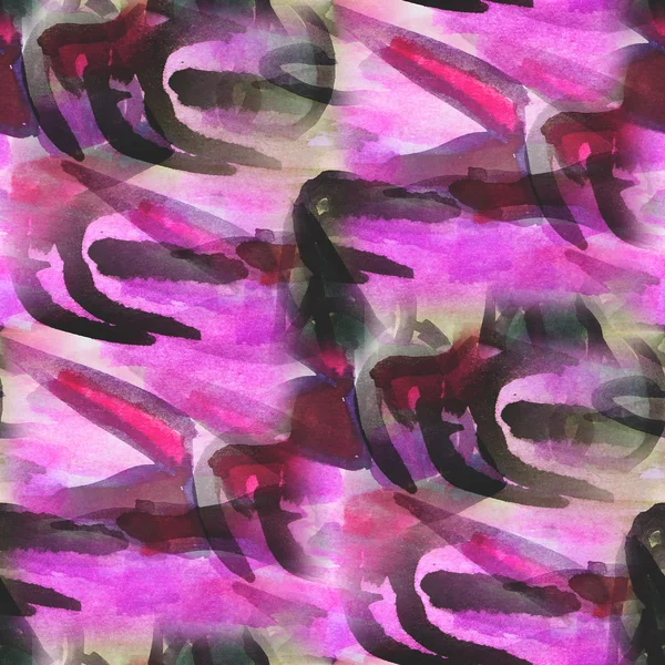 Palette de textures cadre graphique violet, noir style waterc — Photo