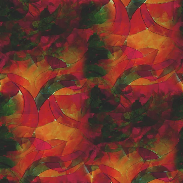 織り目加工の緑、オレンジ色のシームレスな概念パレット画像フレーム gr — ストック写真