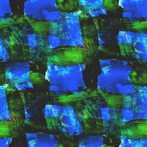 Kunst blauw, groen naadloze textuur, aquarel — Stockfoto