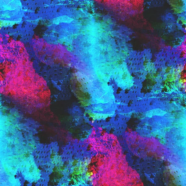 Kunst blau, rot nahtlose Textur Aquarell — Stockfoto