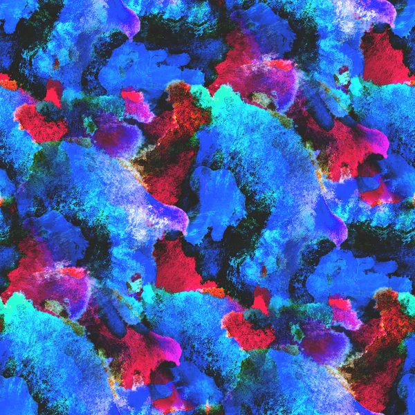 Искусство синий, красный бесшовный, текстура акварель — стоковое фото