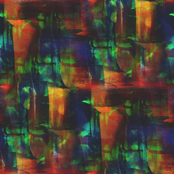 Графическая палитра оранжевый, зеленый, синий бесшовный рисунок — стоковое фото