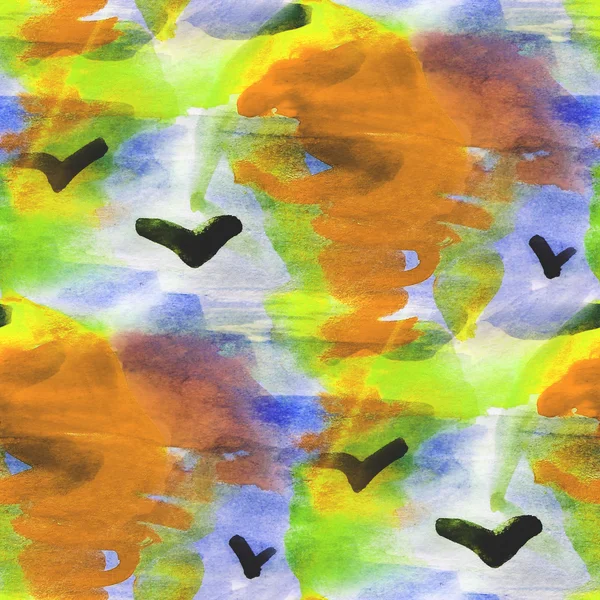 Kunst textuur abstract water blauw, oranje kleur naadloze pagina — Stockfoto