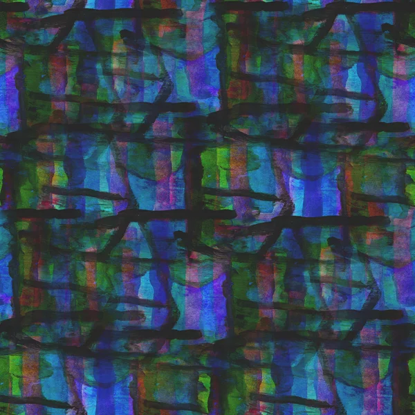 Achtergrond blauw groen sieraad aquarel kunst naadloze structuur een — Stockfoto