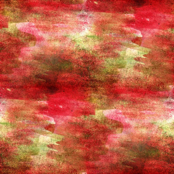 Künstler grün, roter Aquarell-Hintergrund, Kunst und nahtlose Farbe — Stockfoto