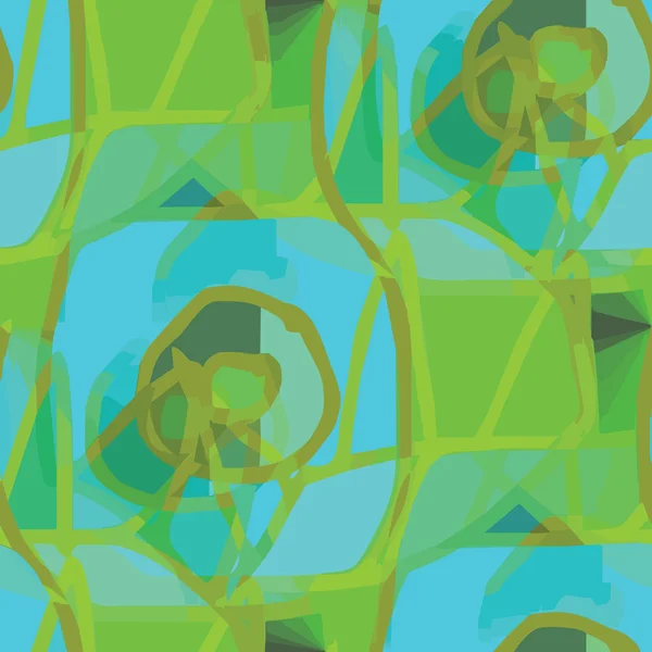 シームレスな青、緑のテクスチャ (eps 8) アメリカ古代背景 — ストックベクタ