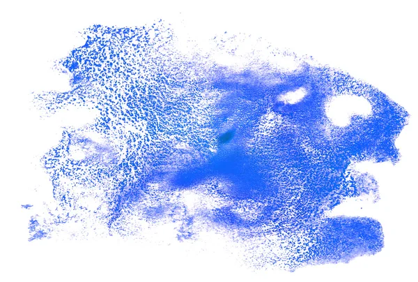 Abstracto golpe tinta acuarela pincel agua color salpicadura azul pai — Foto de Stock