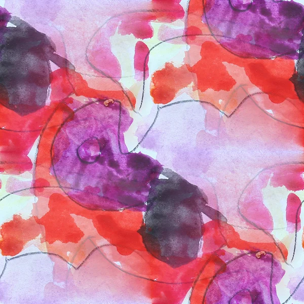 Kleurrijke paarse, rode patroon water textuur abstracte kleur verf — Stockfoto