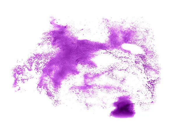 Astratto colpo inchiostro acquerello pennello acqua colore viola spruzzata p — Foto Stock