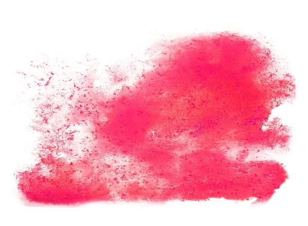 ストローク インク水彩ブラシ水赤い色スプラッシュ痛みを抽象化します。 — ストック写真