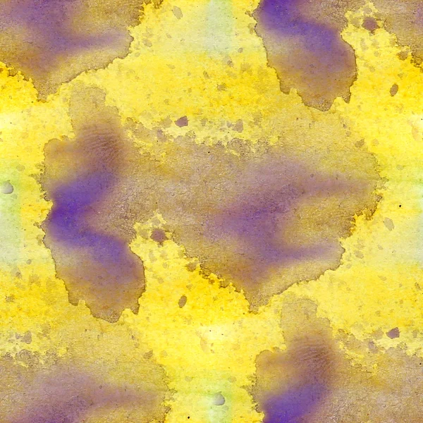 Farverige gul, lilla mønster vand tekstur maling abstrakt col - Stock-foto