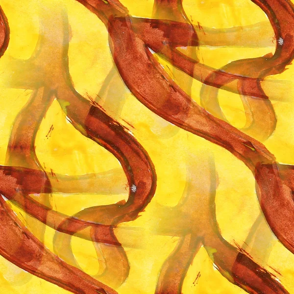 Kleurrijke bruin, geel patroon water textuur verf abstracte colo — Stockfoto