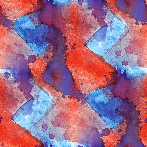カラフルなパターン水テクスチャ ペイント、赤抽象的な青色の se — ストック写真