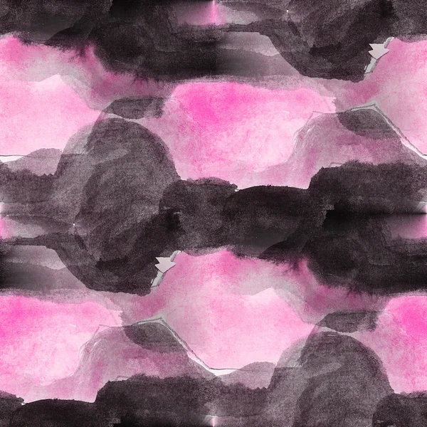 Modello colorato struttura dell'acqua rosa, vernice nera colore astratto — Foto Stock