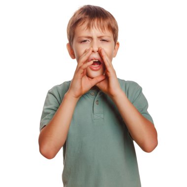 çocukları izole ağzını açtı genç çocuk çığlıkları arıyorum Not