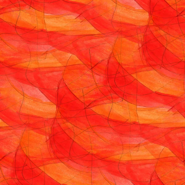 Paint colorful pattern water texture abstract orange color seaml — Stock Photo, Image