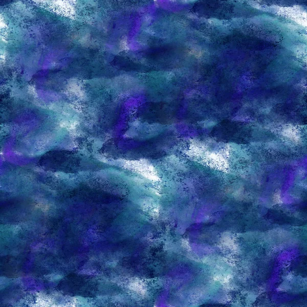 Schilderen van kleurrijke patroon water textuur abstracte blauw gelast — Stockfoto