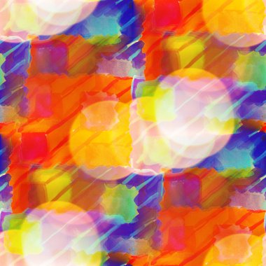 bokeh renkli desen mavi, kırmızı su doku soyut se boya