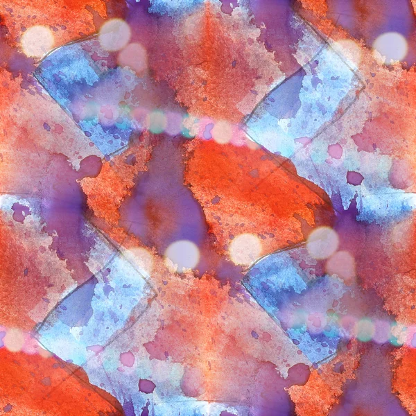 Bokeh colorful pattern water texture paint blue, red abstract se — Stock Photo, Image