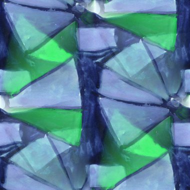 Amerika eski süs çizim yeşil, mavi renkli desen wa