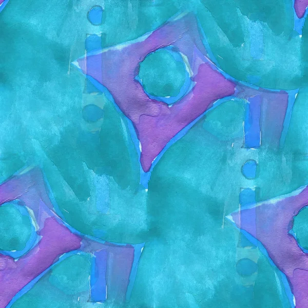 Drawing blue, purple colorful pattern water texture paint abstra — Stock Photo, Image