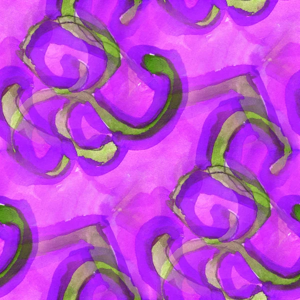 美国古代装饰绘图美国多彩紫色、 绿色 patt — 图库照片