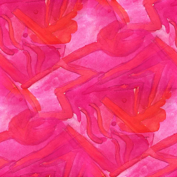 Amerika oude ornament tekening VS roze, rode kleurrijke patroon — Stockfoto