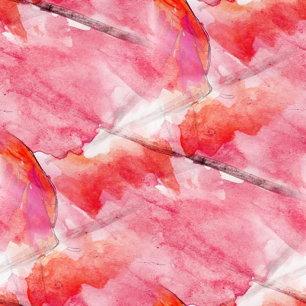 Bunt Zeichnung rot Muster Wasser Textur Farbe abstrakte Naht — Stockfoto