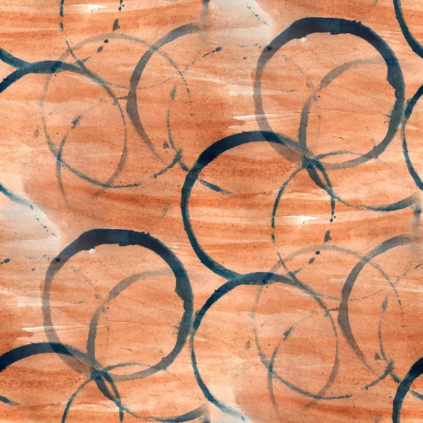 Grunge blauw, bruin oude sieraad tekening VS kleurrijke patroon — Stockfoto