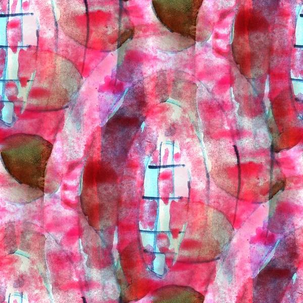 Grunge ornement antique dessin usa motif coloré eau rouge , — Photo