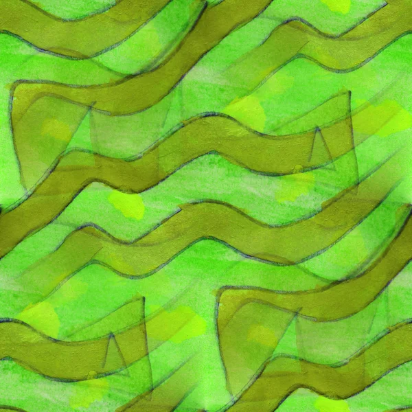 古代飾りグリーン米国カラフルなパターンの水を描画テクスチャ — ストック写真