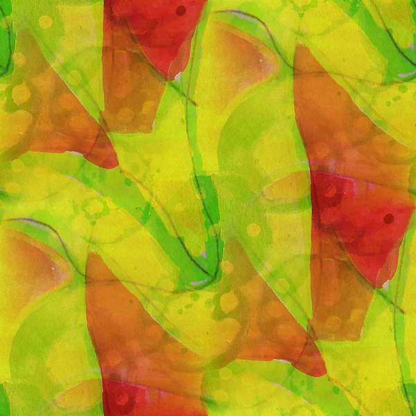Muster Design nahtlose Aquarell Textur rot, grüner Hintergrund — Stockfoto