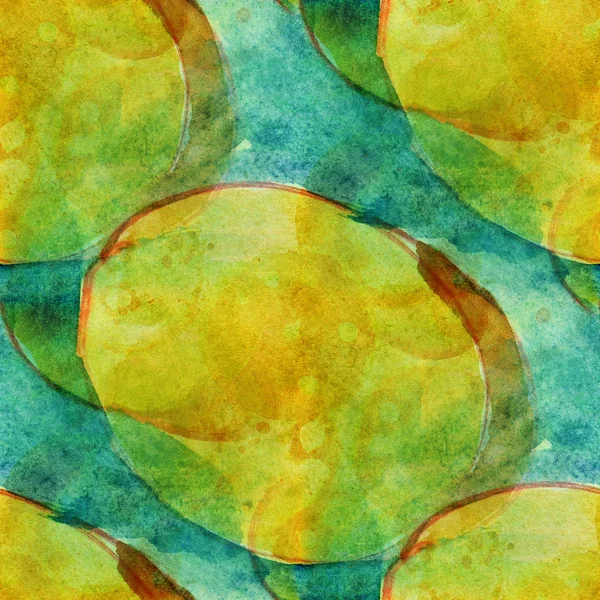 नमुना पिवळा, हिरवा डिझाइन अखंड जल रंग पोत बॅकग्रो — स्टॉक फोटो, इमेज